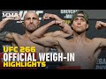 UFC 266 Official Weigh-In Highlights - MMA Fighting