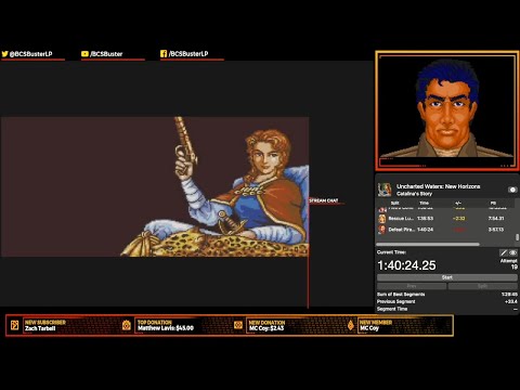 Uncharted Waters: New Horizons; Speed Run, Catalina Erantzo (1:40:24)