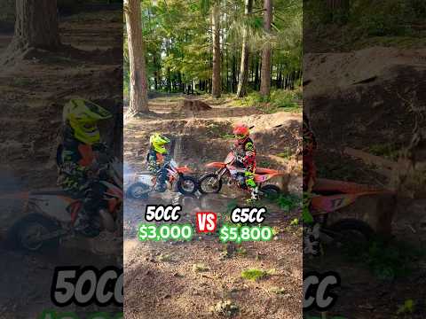 Dirt Bike 50cc VS 65cc Burnout!