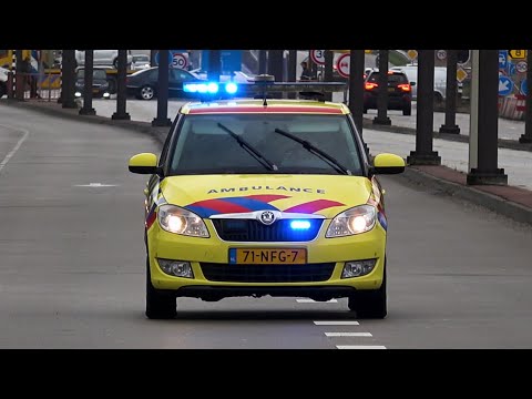 [Skoda Fabia] A1, OvD-G/Rapid Responder 01-805 Ambulancezorg Groningen naar melding in Groningen