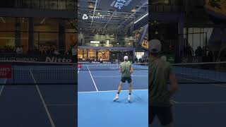 World No. 1 Jannik Sinner In Practice!