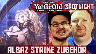 YuGiOh Albaz Strike Zubehör Unboxing | Yu-Gi-Oh Spotlight | YGO deutsch | Trader | Review 2022