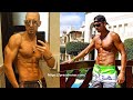 Fitness AB workout, chest, feet on the street without ...