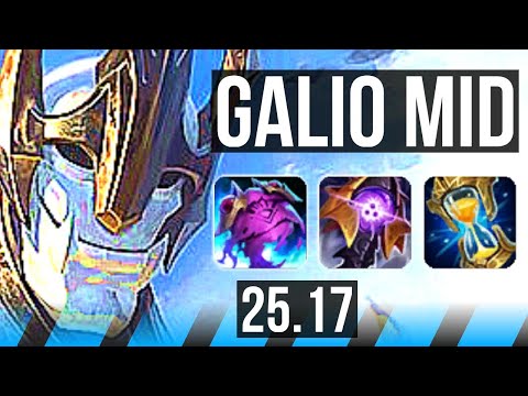 GALIO vs RYZE (MID) | 7k comeback, 43k DMG, 8/5/25 | KR Challenger | 25.17