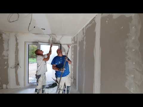 Gipskarton spachteln mit der Rolle - mit #Knauf_Fill_Finish_Light kein Problem!!! #DIY