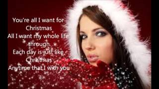 "You're All I Want For Christmas" with lyrics