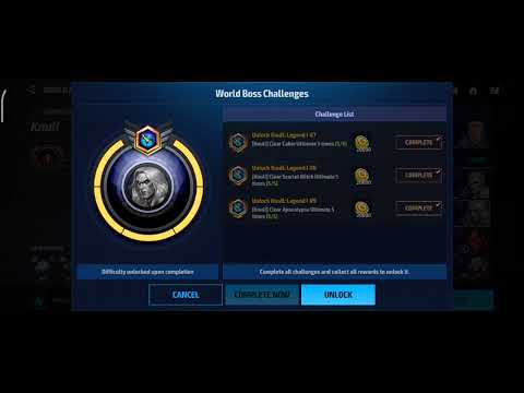 Unlock Knull Moment || World boss legend | Marvel Future Fight.
