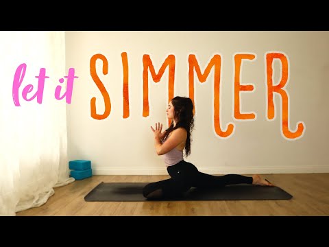 Let It Simmer 🍵 40 Minute Slow Hip Opening Vinyasa Flow to Process + Allow