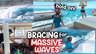 Monster Waves Hit our Boat!  (not clickbait)