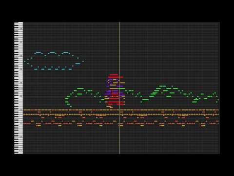MIDI Drawing no. #13 - Super Mario!!