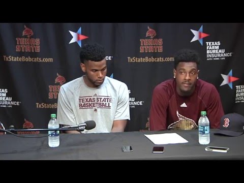 Texas State MBB Postgame Press Conference UL Monroe - Players