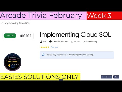 Implementing Cloud Sql Google Cloud Lab Solution Quicklab