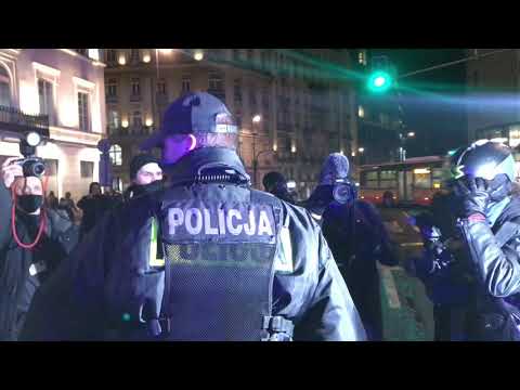 Warszawa, 20.01.2021 -  Plac Trzech Krzyży