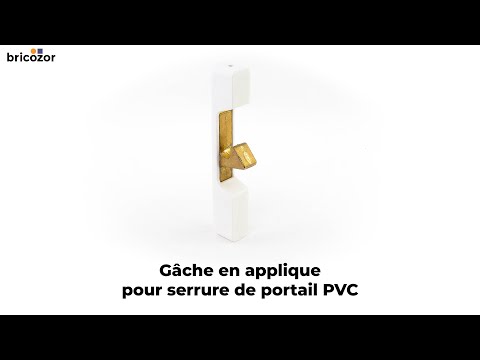 Gâche en applique pour serrure de portail PVC - GA TIRARD