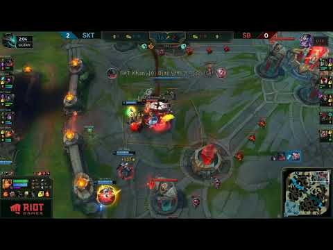 SKT Khan taking over the base of the enemie team in LCK WTF