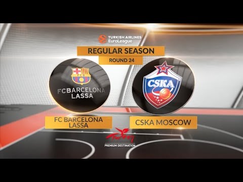 EuroLeague Highlights RS Round 24: FC Barcelona Lassa 61-85 CSKA Moscow