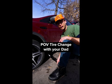 POV Tire Change with your Dad #shorts