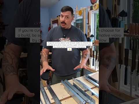 Drawer slides - explained! 👍🏻 #woodworking #hardware #diy #shorts #kitchen #diykitchen #project