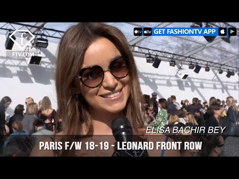 Leonard Front Row Paris Fashion Week Fall/Winter 2018-19 | FashionTV | FTV