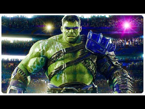 thor ragnarok escena de pelea con hulk español latino