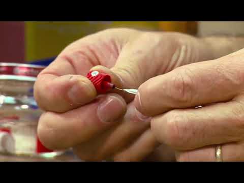 Part of a video titled Clean and Unclog Spray Paint Can Tips - YouTube