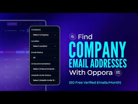 Find Company Decision Makers in Minutes with Oppora AI | B2B Lead Generation