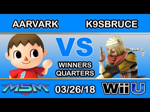 MSM 139 - BSD | Aarvark (Villager) Vs. VQ | K9sbruce (Sheik) Winners Quarters - Smash 4