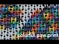 Colorful Paw Print Pop Tab Art Timelapse
