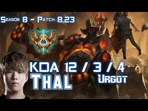 Thal URGOT vs AATROX Top - Patch 8.23 KR Ranked