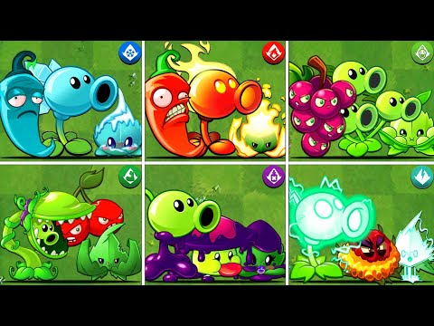 PvZ2 - Random 6 Teams Pea x Mint x Bomb Battlez - Who Will Win ?