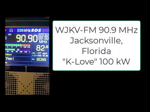 Jacksonville FL FM radio bandscan of broadcast stations