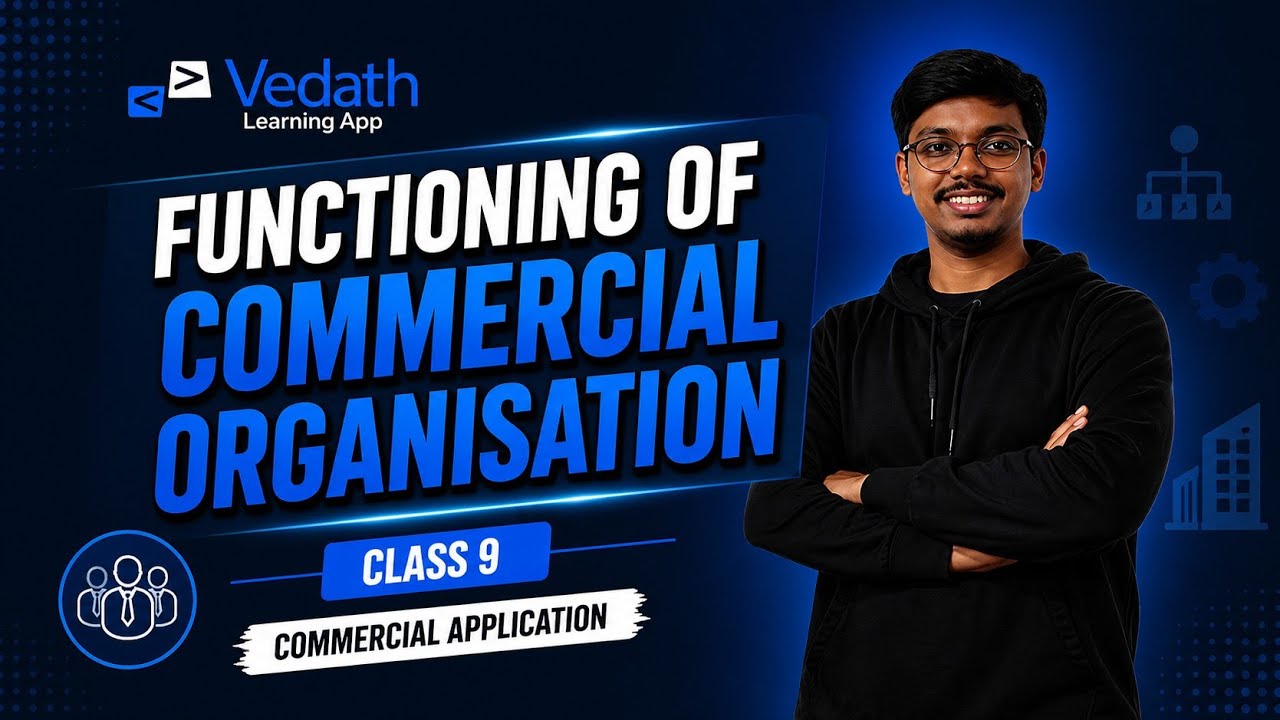 Chapter 7: Functioning of Commercial Organisation | Commercial Application Class 9 ICSE | Vedath