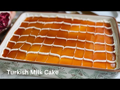 Turkish Milk Cake | How To Make Easy Milk Cake | Trilece | Tres Leches Cake