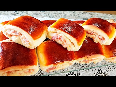 ENROLADINHO DE PRESUNTO E QUEIJO-O melhor salgado ASSADO