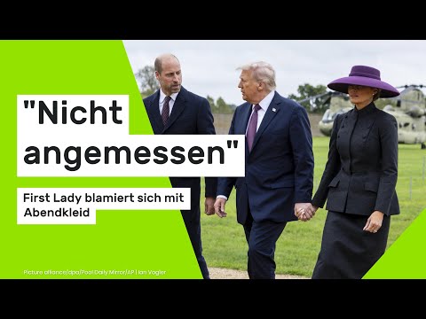 "Inappropriate" - First Lady embarrasses herself with evening dress at state banquet