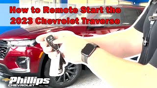 How to Remote Start the 2023 Traverse RS