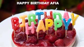 Afia   Cakes Pasteles - Happy Birthday