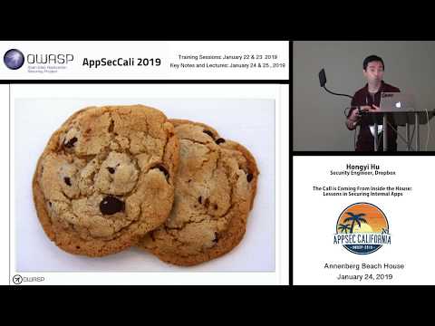 Image thumbnail for talk The Call is Coming From Inside the House: Lessons in Securing Internal Apps