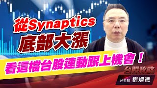 從Synaptics底部大漲，看這檔台股連動跟上機會！｜台股攻略｜劉烱德 (圖)