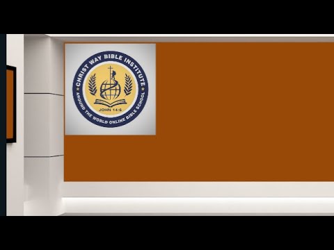 Christ Way Bible Institute: 12_19_2023. Advanced Class 201: Lesson Nine, The First Sermon