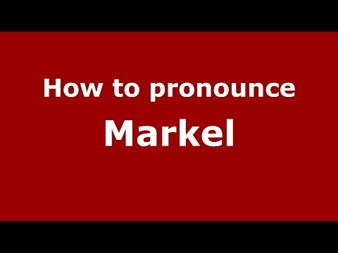 How to pronounce Markel