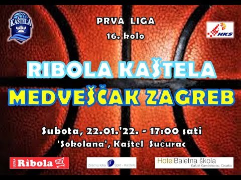 KK Ribola Kaštela vs KK Medveščak Zagreb   22.01.2022. .. u 17:00