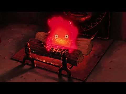 10 hour take a nap in the room [ASMR] Sleep with vibing Calcifer (Music Box for Study, Sleep, Relax)