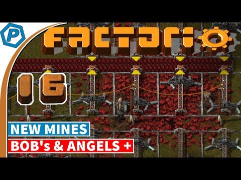 Factorio 0.16.x | Setting up new mines | Bob's & Angels, with Brain Melting | 16 | Modded