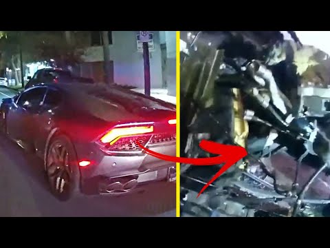 Stolen Lamborghini Huracan Driver Crashes During High-Speed Pursuit by Police in Los Angeles