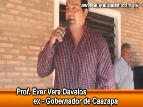Prof. Ever Vera - Inauguracion de Escuela en Yuty