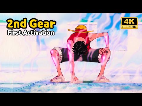Part 1 Luffy's Gear 2 [4k 60fps] First Activation | Luffy vs Blueno #luffy #onepiece #luffyvsblueno