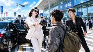 女总裁遭恶少欺负，小伙出手救美一招横扫全场！谁知总裁当场甩出至尊黑卡，求他当贴身保镖！殊不知他是刚下山的天师，实力逆天，美女总裁彻底赖上求婚！#逆袭