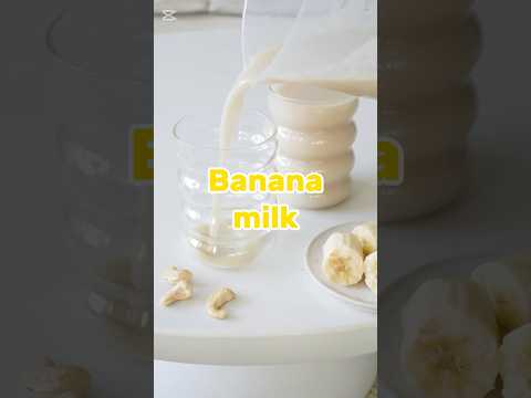 Banana milk | Mylky #bananamilk #mylky #veganrecipes