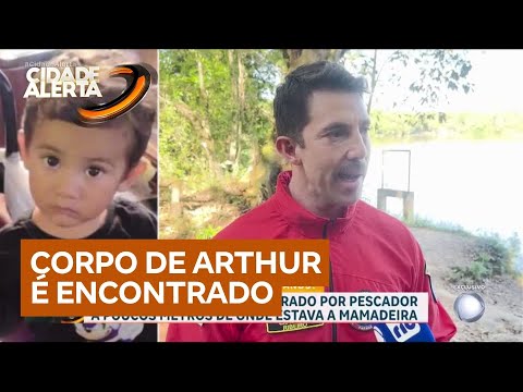 Caso Arthur: corpo de menino de 2 anos desaparecido é encontrado por pescador